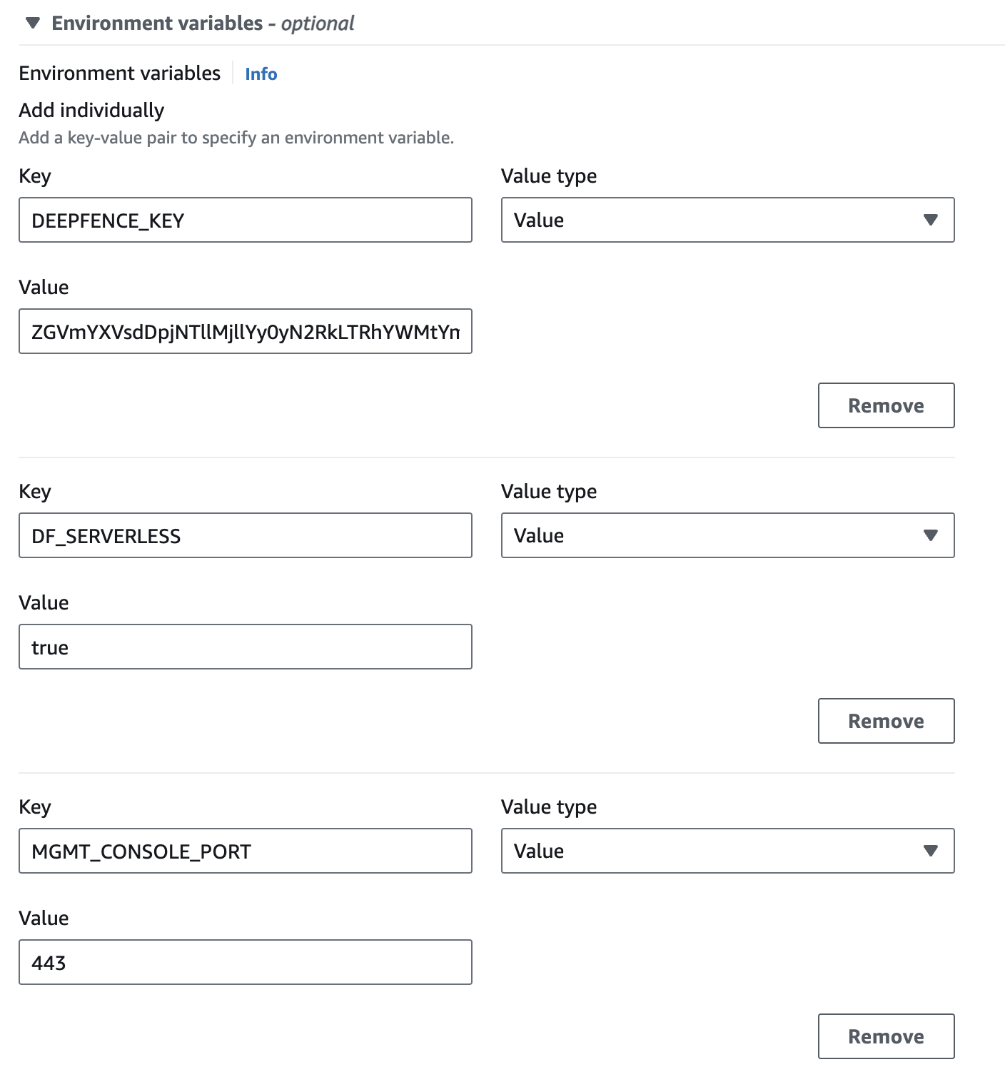 Configuring Environment Variables for Fargate Application Container